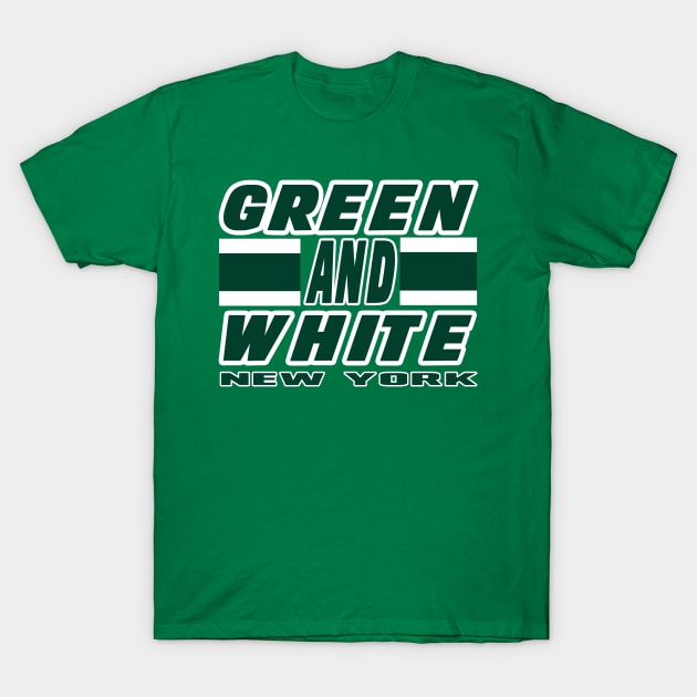 New York LYFE Green and White Football Colors! T-Shirt by OffesniveLine